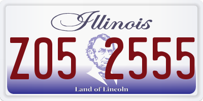 IL license plate Z052555