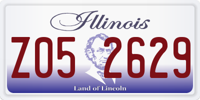 IL license plate Z052629