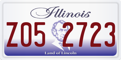 IL license plate Z052723