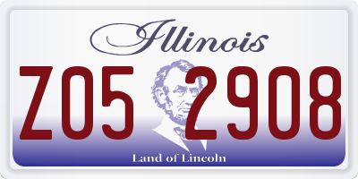 IL license plate Z052908