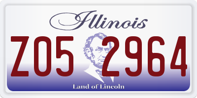 IL license plate Z052964