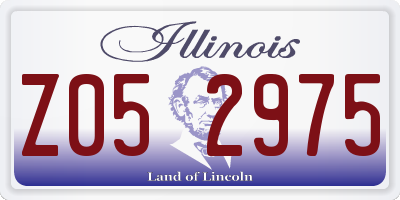 IL license plate Z052975