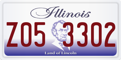 IL license plate Z053302