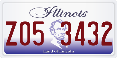 IL license plate Z053432