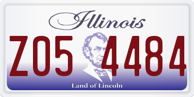 IL license plate Z054484
