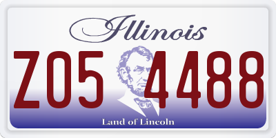 IL license plate Z054488