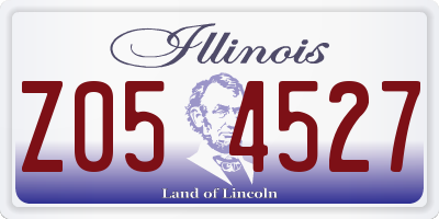 IL license plate Z054527
