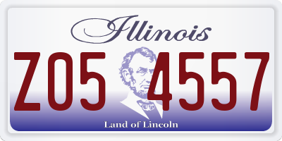 IL license plate Z054557