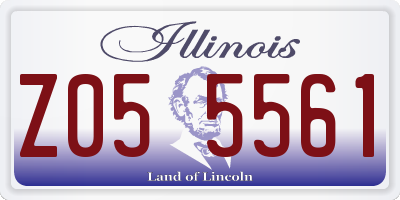 IL license plate Z055561