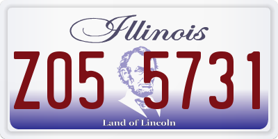 IL license plate Z055731