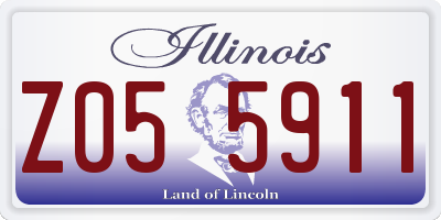 IL license plate Z055911