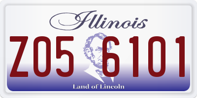 IL license plate Z056101