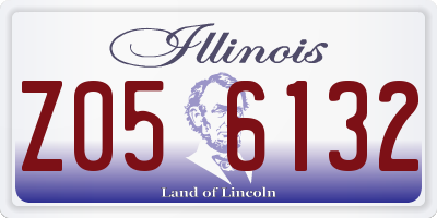 IL license plate Z056132
