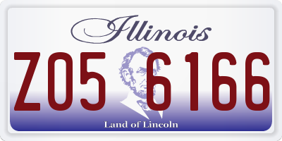 IL license plate Z056166