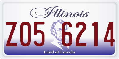 IL license plate Z056214