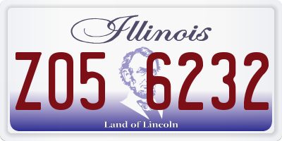 IL license plate Z056232