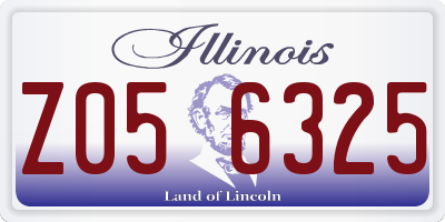 IL license plate Z056325