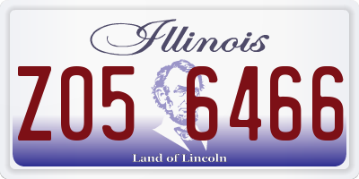 IL license plate Z056466