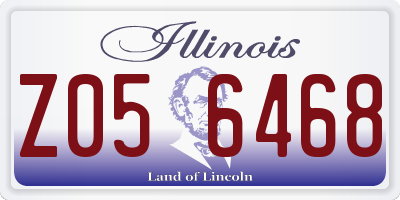 IL license plate Z056468