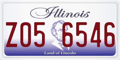 IL license plate Z056546