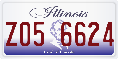 IL license plate Z056624