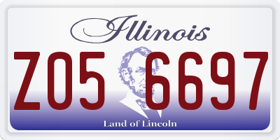 IL license plate Z056697