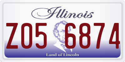 IL license plate Z056874