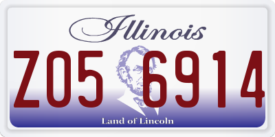 IL license plate Z056914