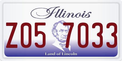 IL license plate Z057033