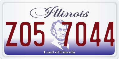 IL license plate Z057044