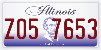 IL license plate Z057653