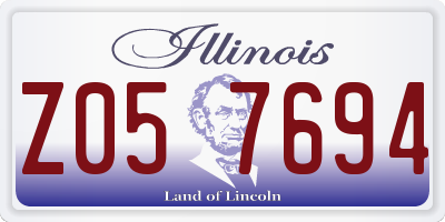 IL license plate Z057694