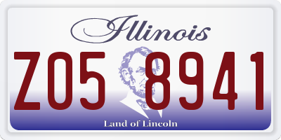 IL license plate Z058941