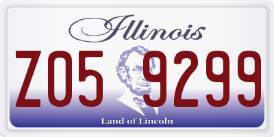IL license plate Z059299