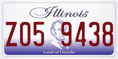 IL license plate Z059438