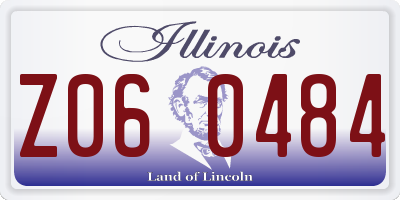 IL license plate Z060484