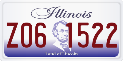 IL license plate Z061522