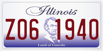 IL license plate Z061940