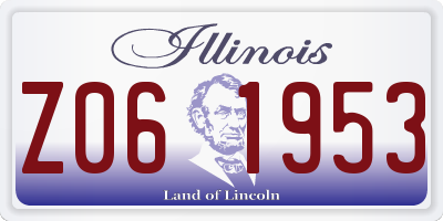 IL license plate Z061953