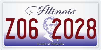 IL license plate Z062028