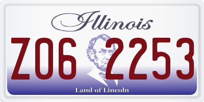 IL license plate Z062253