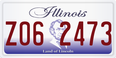 IL license plate Z062473