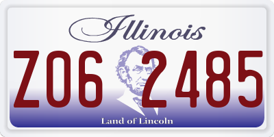 IL license plate Z062485