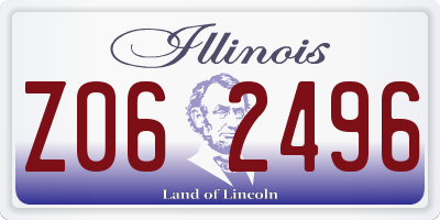 IL license plate Z062496
