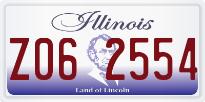 IL license plate Z062554