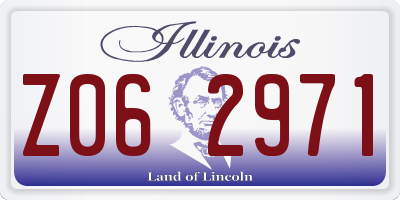 IL license plate Z062971