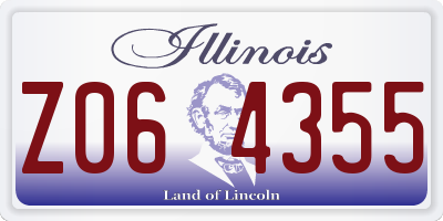 IL license plate Z064355