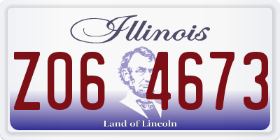 IL license plate Z064673