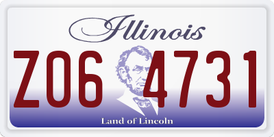 IL license plate Z064731
