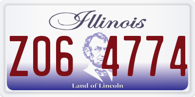 IL license plate Z064774